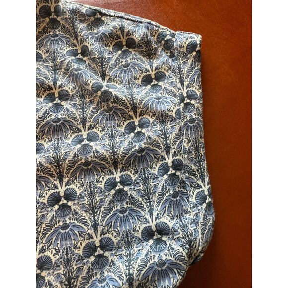 Fat Face Jersey Dress Blue Floral Cotton Modal Size 10 Pockets A-Line - Picture 8 of 10